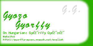 gyozo gyorffy business card